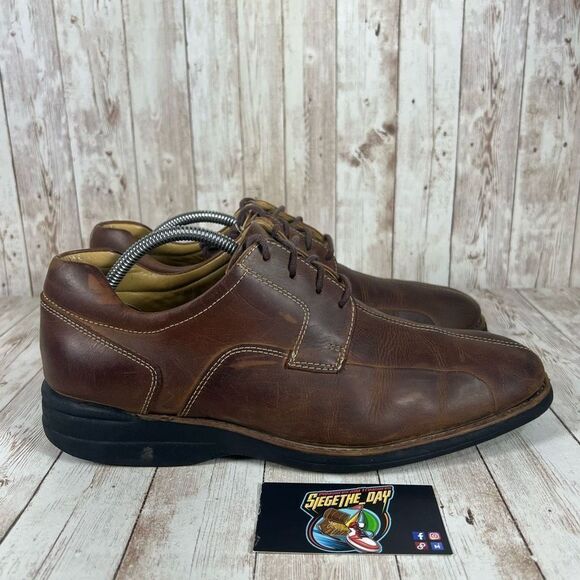 Johnston and murphy leather‎ Oxford - Mens 10 - Picture 1 of 9
